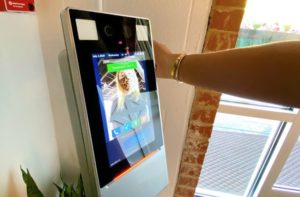 Killjoy's digital temperature and face mask scanner